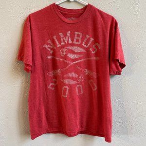 Red Harry Potter Nimbus 2000 T Shirt